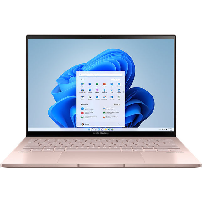 Laptop ASUS Zenbook S 13 OLED UM5302TA, procesor AMD Ryzen™ 5 6600H, 13.3", 2.8K OLED, Touch, 8GB, 512GB SSD, AMD Radeon™ Graphics, Windows 11 Home, Vestige Beige