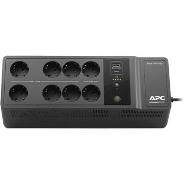 UPS APC Back-UPS 650VA, 230V, 1x USB Charging – Protecție esențială pentru echipamentele casnice, de birou și pentru instituții