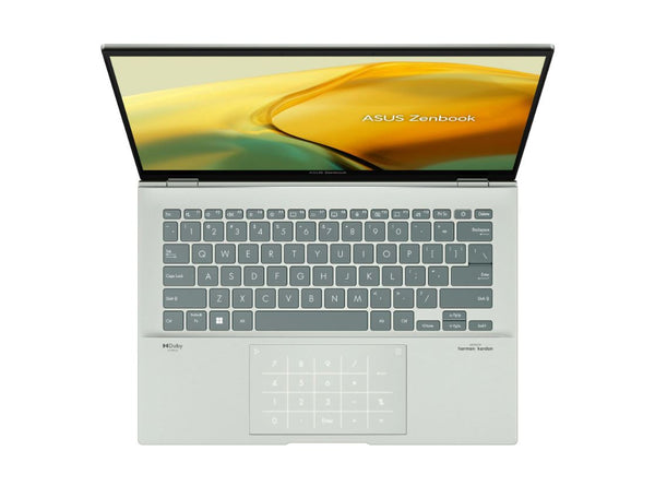 Laptop ASUS Zenbook UX3402ZA, Intel Core i5-1240P, 14 inch 2.8K, 16GB RAM, 512GB SSD, Intel Iris Xe Graphics, Windows 11 Home, Alb