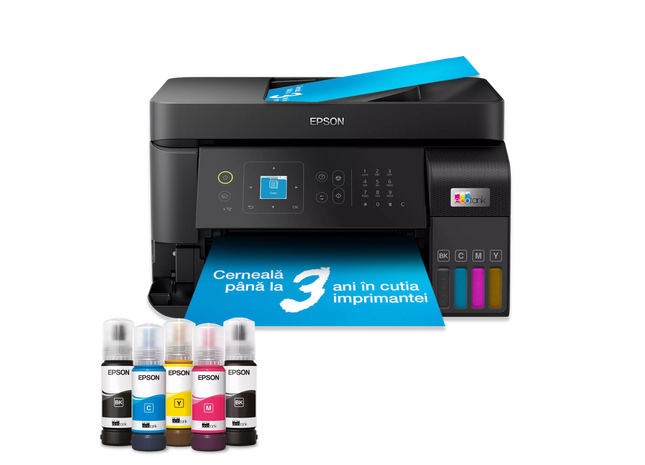 Multifuncțional inkjet color Epson EcoTank CISS L5590 A4