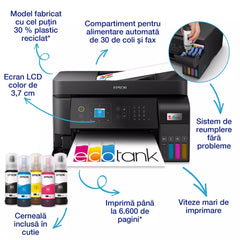 Multifunctional inkjet color Epson EcoTank CISS L5590 A4