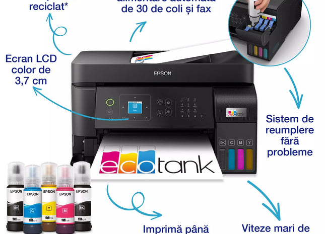 Multifunctional inkjet color Epson EcoTank CISS L6360 A4
