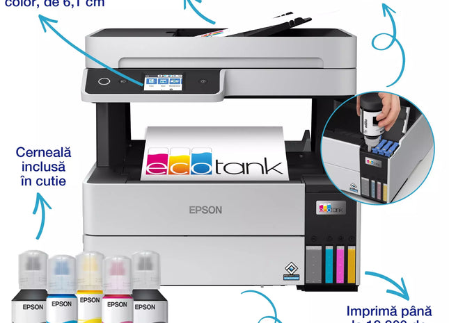 Multifunctional inkjet color Epson EcoTank CISS L6460 A4