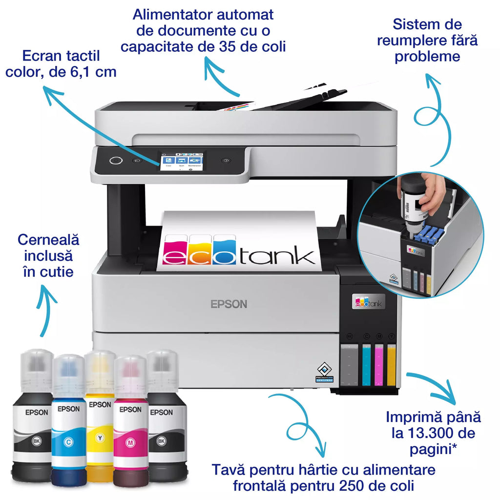 Multifunctional inkjet color Epson EcoTank CISS L6460 A4