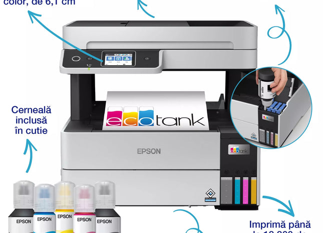 Multifunctional inkjet color Epson EcoTank CISS L6490 A4