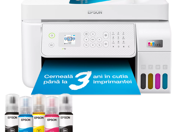 Multifunctional inkjet color Epson EcoTank CISS L5316 A4 alb