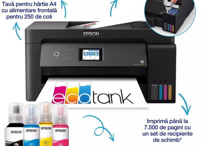Multifunctional inkjet color Epson EcoTank CISS L14150 A3 plus