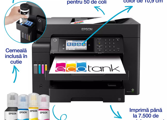 Multifunctional inkjet color Epson EcoTank CISS L15150 A3