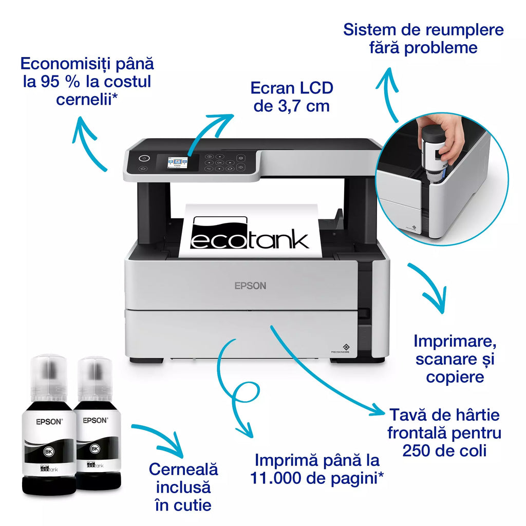Multifunctional inkjet mono Epson EcoTank M2170 A4