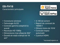 Proiector Epson EB FH18 Full HD