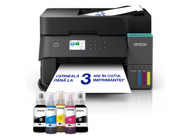 Multifuncțional inkjet color Epson EcoTank CISS L6370 A4