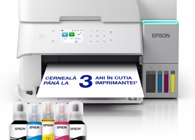 Multifunctional inkjet color Epson EcoTank CISS L6376 A4 alb