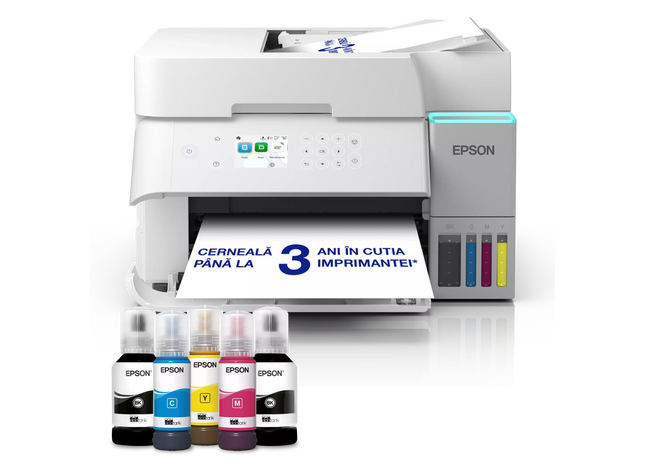 Multifuncțională Inkjet color Epson EcoTank CISS L6376 A4 albă