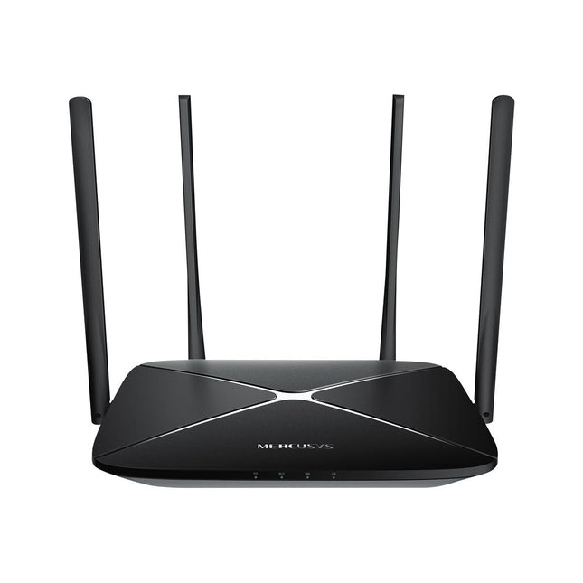Router wireless TP Link MERCUSYS AC12G, Dual-Band, 4 Antene Externe Negru