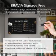 Monitor signage Sony EZ20L, 65