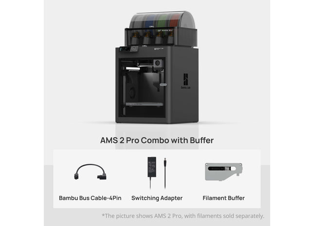 Bambu Lab P1S AMS 2 Pro Combo imprimantă 3D cu sistem automat de material