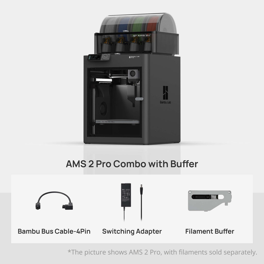 Bambu Lab P1S AMS 2 Pro Combo imprimantă 3D cu sistem automat de material