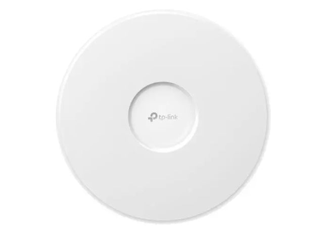 TP-Link Omada BE9300 – Access Point Wi-Fi 7 tri-band, montaj pe tavan, port 10G, MU-MIMO, PoE++ 802.3bt, management centralizat SDN