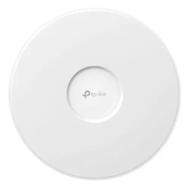 TP-Link Omada BE9300 – Access Point Wi-Fi 7 tri-band, montaj pe tavan, port 10G, MU-MIMO, PoE++ 802.3bt, management centralizat SDN