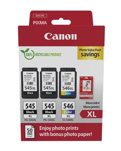 Pachet cartuse Canon PG 545XL X2 CL 546XL Multipack