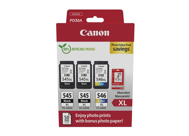 Pachet cartuse Canon PG 545XL X2 CL 546XL Multipack