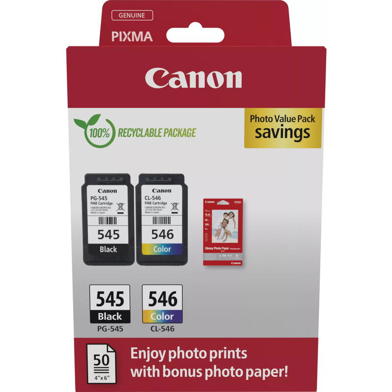 Canon pachet cartuse cearneala PG-545/CL-546 PHOTO VALUE PACK