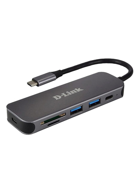 Docking station D-LINK DUB-2325, USB Type-C, Gri, 2 ani Garantie
