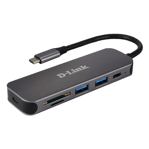 Docking station D-LINK DUB-2325, USB Type-C, Gri, 2 ani Garantie
