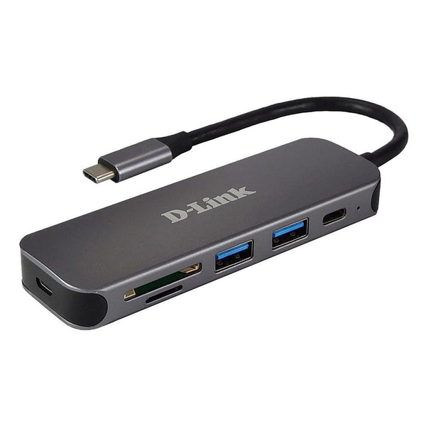 Docking station D-LINK DUB-2325, USB Type-C, Gri, 2 ani Garantie
