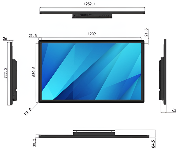 EvoBoard JG-03-IR55 cu Android 11 integrat pentru signage