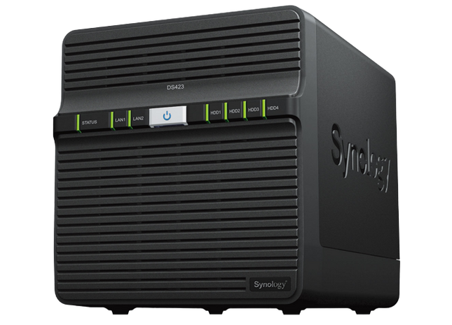 Synology DS423 NAS & servere de stocare a datelor, Ethernet LAN, Negru,