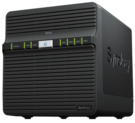 Synology DS423 NAS & servere de stocare a datelor, Ethernet LAN, Negru,