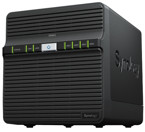 Synology DS423 NAS & servere de stocare a datelor, Ethernet LAN, Negru,
