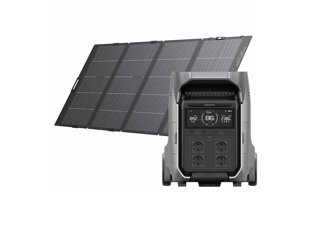 Set EcoFlow DELTA Pro 3 cu panou solar de 400 W