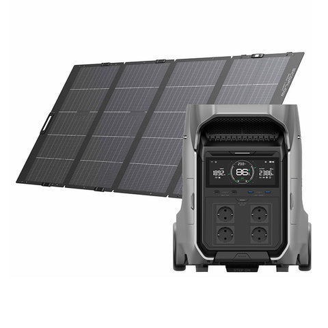 Set EcoFlow DELTA Pro 3 cu panou solar de 400 W