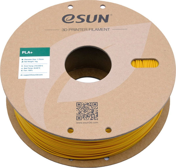eSUN PLA Plus Yellow pe spool pentru imprimare 3D
