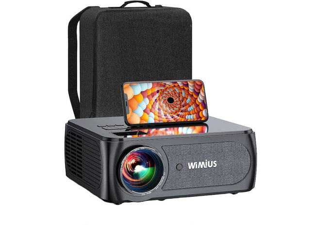 Videoproiector WIMIUS K8 4K suport 1080p Full HD 350 ANSI lumeni 4P 4D Corecție trapez WiFi Bluetooth
