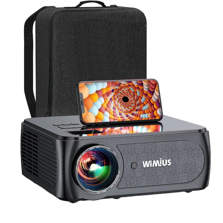 Videoproiector WIMIUS K8 4K suport 1080p Full HD 350 ANSI lumeni