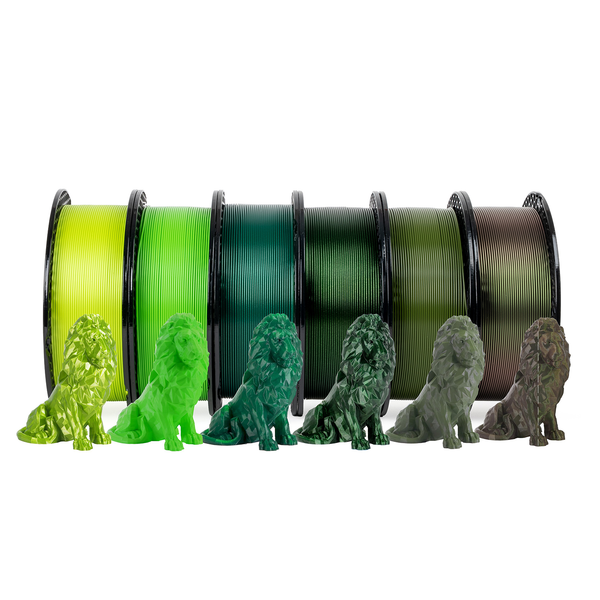 Prusament PLA NFC Bundle Greenscale Prusa cu 6 role verzi