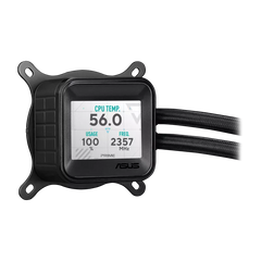 Cooler procesor ASUS PRIME LC 360 LCD ARGB – racire lichida, ecran LCD personalizabil, 3 ventilatoare ARGB, radiator 360 mm, compatibil AMD și Intel