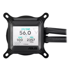 Cooler procesor ASUS PRIME LC 360 LCD ARGB – racire lichida, ecran LCD personalizabil, 3 ventilatoare ARGB, radiator 360 mm, compatibil AMD și Intel