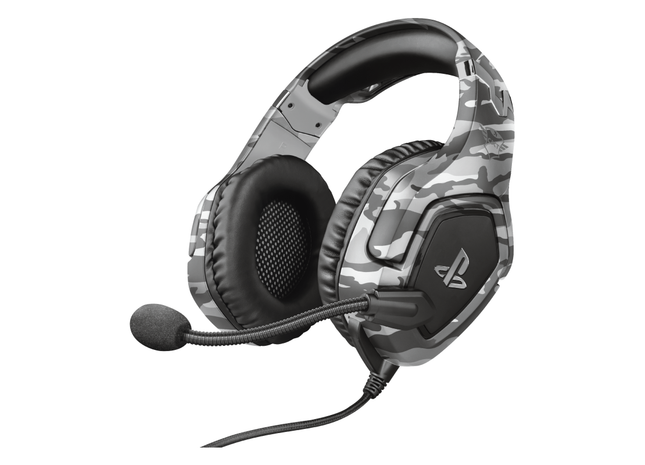 Trust GXT 488 Forze – casti gaming cu fir pentru PS4 si PS5, sunet stereo, microfon integrat, gri