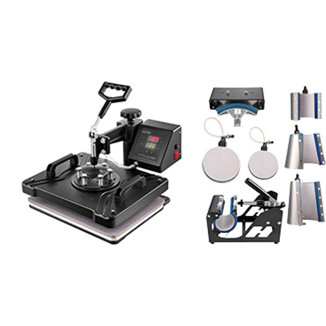 Mașină de presat la căldură Vevor 8 in 1, 12x15”