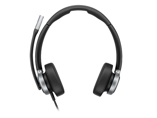 HP Poly Mission 625 căști USB stereo cu fir vedere frontală