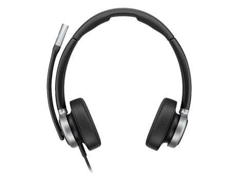 HP Poly Mission 625 căști USB stereo cu fir vedere frontală