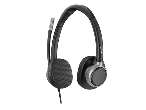 HP Poly Mission 625 profil lateral cu microfon boom