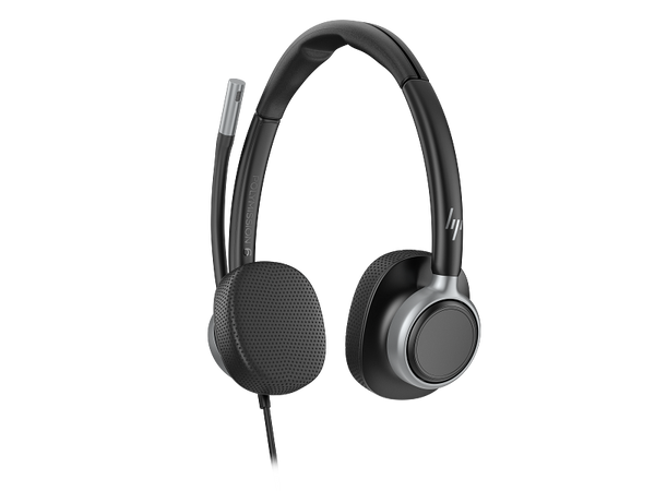 HP Poly Mission 625 profil lateral cu microfon boom