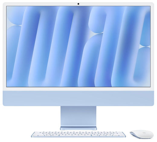 Sistem PC All in One APPLE iMac (2024), Apple M4, 24" Retina 4.5K, 16GB, SSD 256GB, 8-core GPU, macOS Sequoia, Blue
