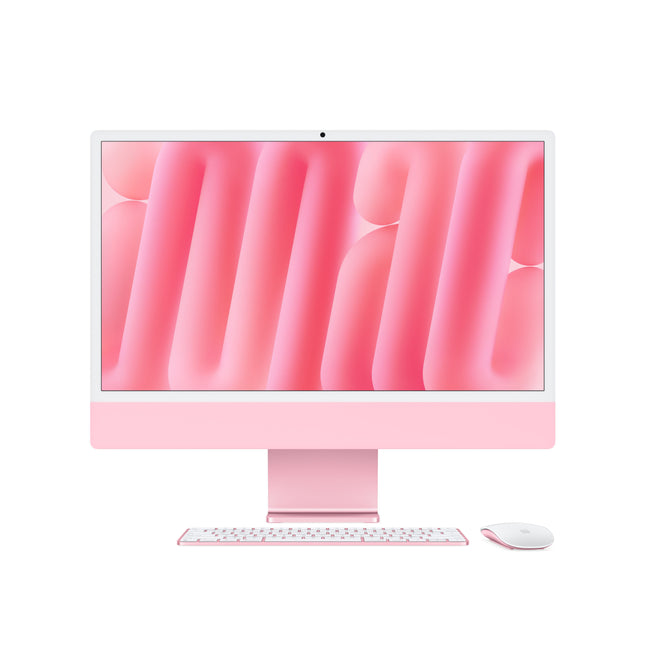 Sistem PC All in One APPLE iMac (2024), Apple M4, 24" Retina 4.5K, 16GB, SSD 512GB, 10-core GPU, macOS Sequoia, Pink, Tastatura layout RO