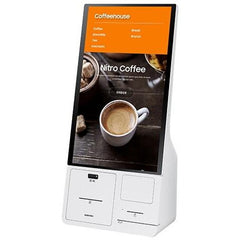 Samsung KM24A kiosk interactiv cu imprimantă și cititor QR barcode